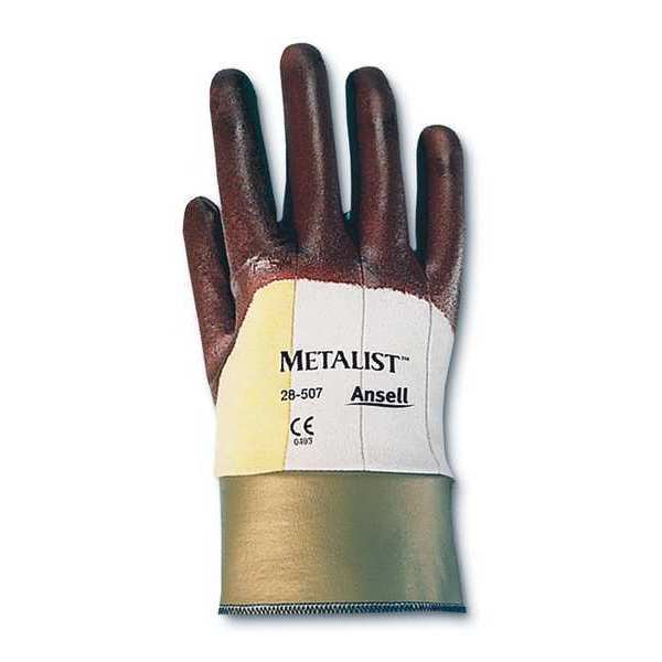 Cut Resistant Coated Gloves, A2 Cut Level, Foam Nitrile, M/L, 1 PR