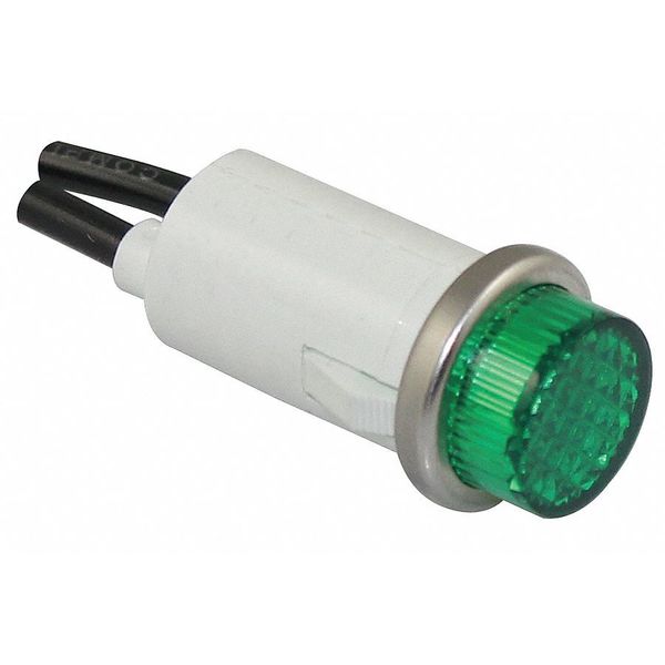 Raised Indicator Light, Green, 240V