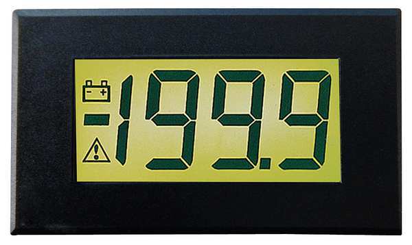 Digital Panel Meter, LCD, 7 to 14VDC