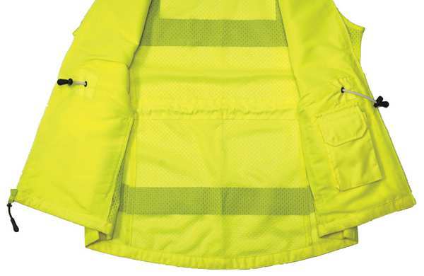 Large Women's High Visibility Vest, Lime