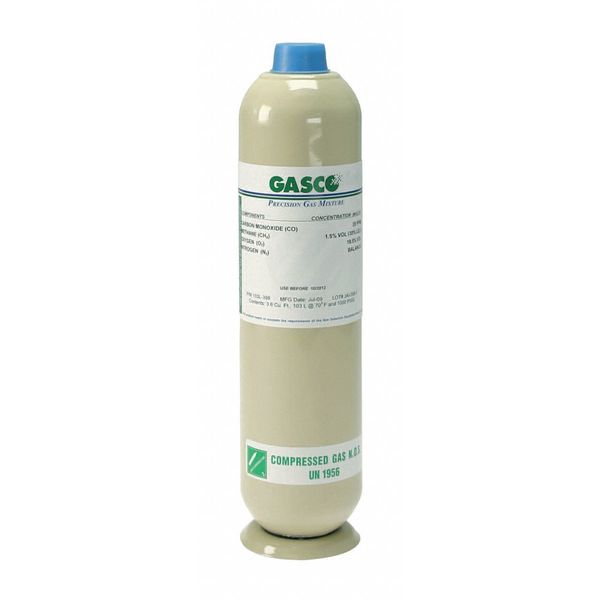Calibration gas, Air, Benzene, 103 L, C-10 (5/8 in UNF) Connection, +/-5% Accuracy