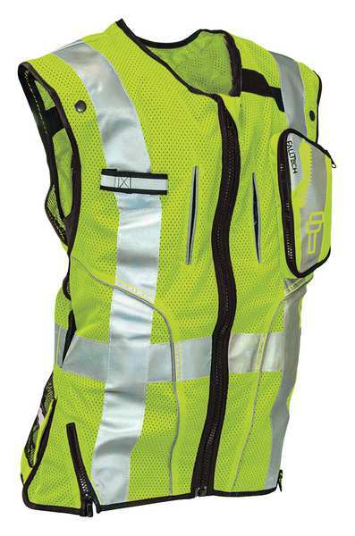 Construction Safety Vest, Lime, L/XL