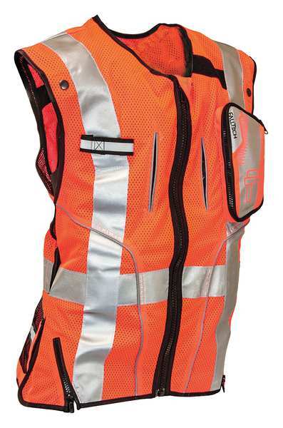 Construction Safety Vest, Orange, L/XL