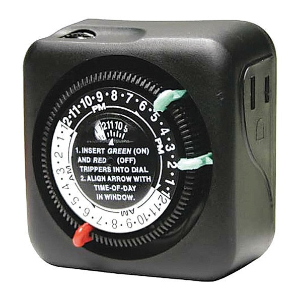 Timer, Mechanical, 120V, 9.5A, Plug In