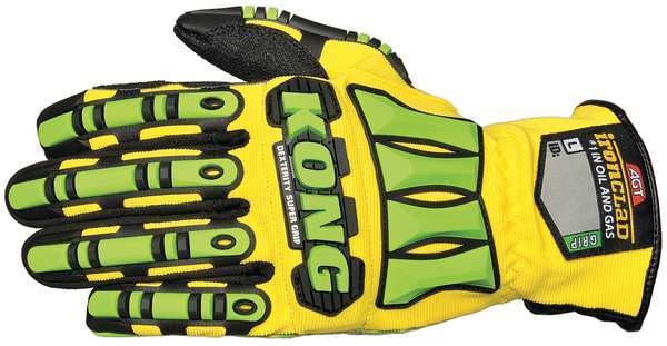 Mechanics Gloves, Impact Protection, M, PR