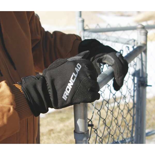 Cold Protection Gloves, Micro Fleece Lining, M
