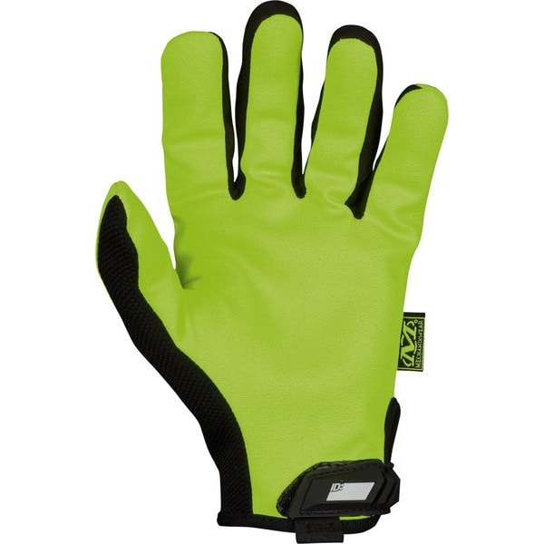 Hi-Vis Mechanics Gloves, M, Yellow, Synthetic Leather, Trekdry(R)