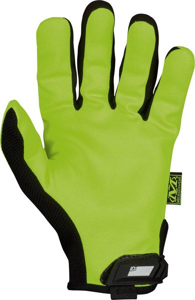 Hi-Vis Mechanics Gloves, L, Yellow, Synthetic Leather, Trekdry(R)