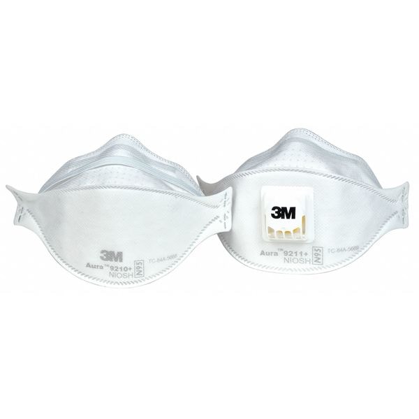 N95 Disposable Respirator, Universal, White, PK20
