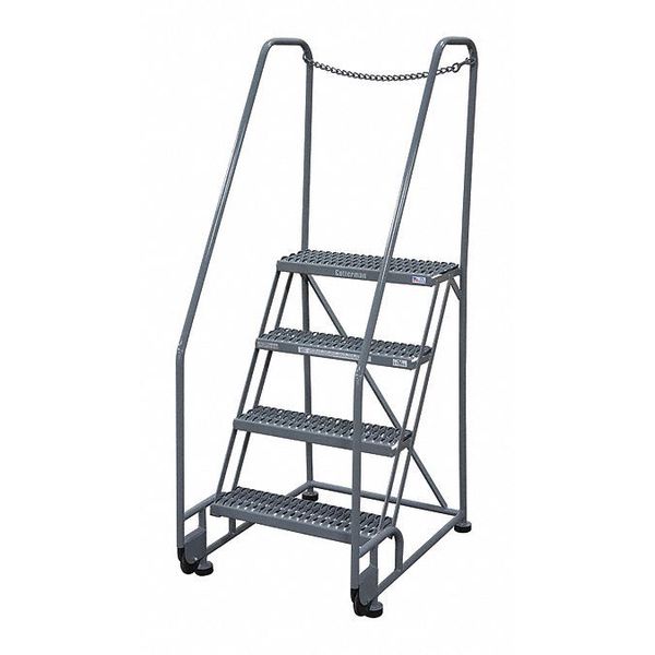 70 in H Steel Tilt and Roll Ladder, 4 Steps