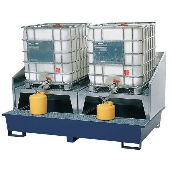 Intermediate Bulk Container Dispensing Unit, 385 gal Spill Capacity, 10,000 lb., Steel