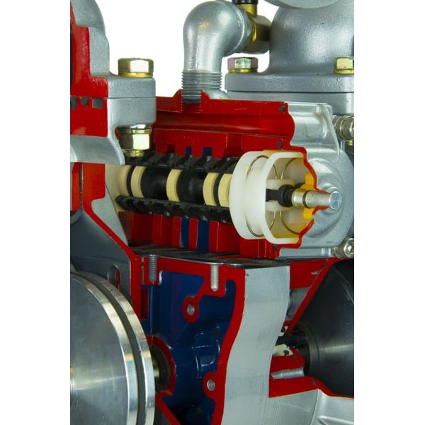 Double Diaphragm Pump, Aluminum, Air Operated, Buna N, 215 GPM