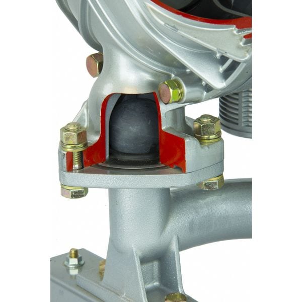 Double Diaphragm Pump, Aluminum, Air Operated, Buna N, 215 GPM
