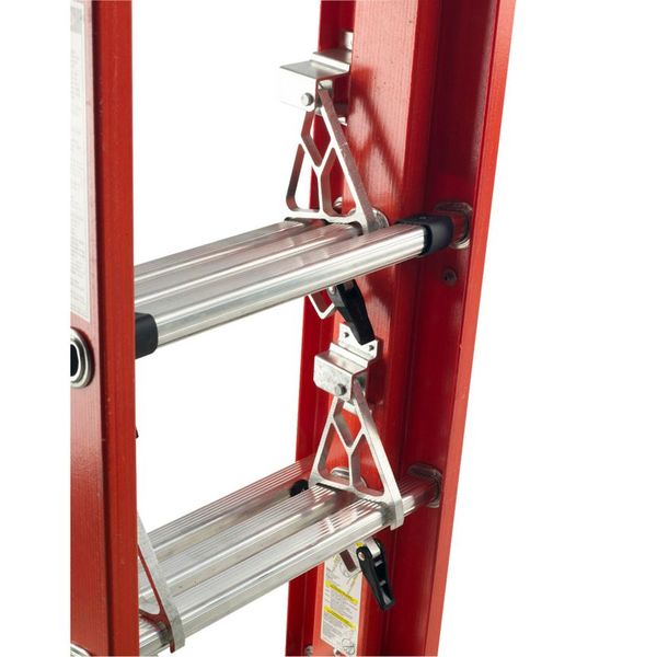 Fiberglass Extension Ladder, 300 lb Load Capacity
