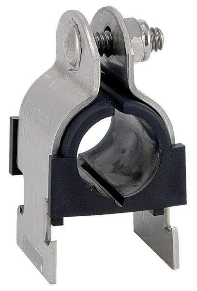 Cushion Clamp, S/S, 3-5/16 In Tube OD
