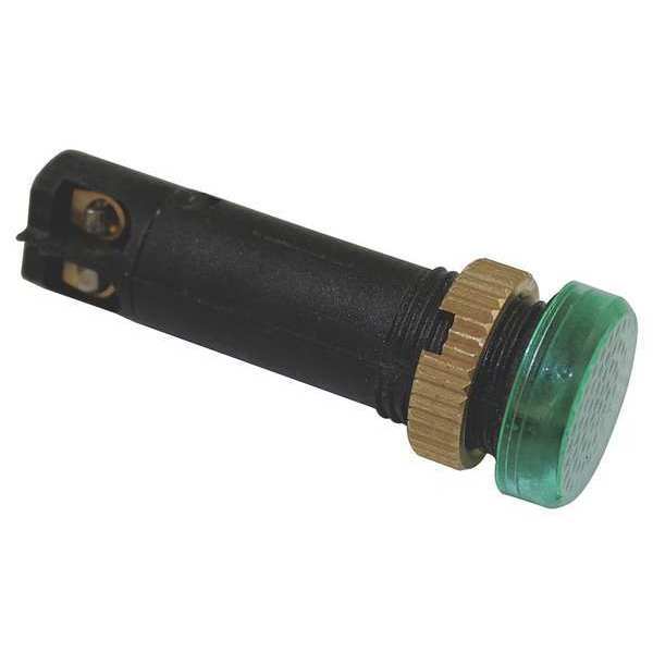 Raised Indicator Light, 12mm, 120V, Green