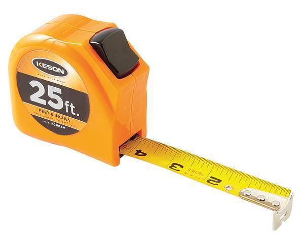 25 ft Tape Measure, 1 in Blade