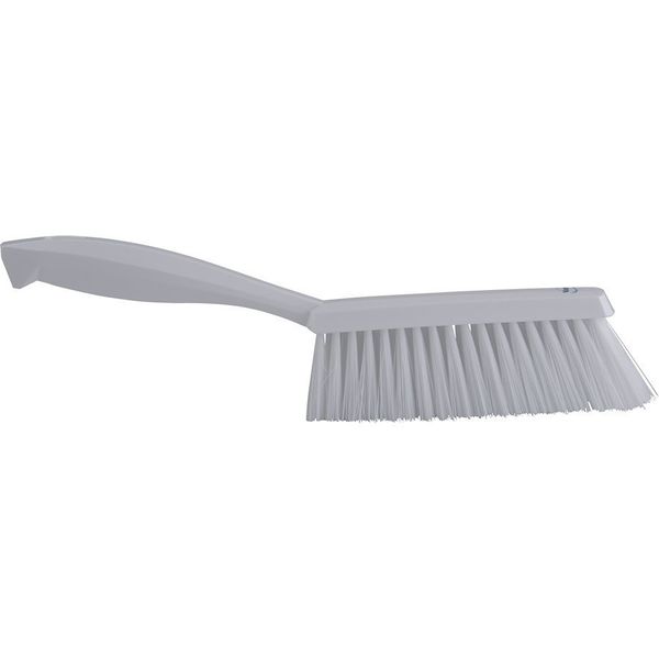1 19/32 in W Bench Brush, Soft, 6 3/4 in L Handle, 7 in L Brush, White, Plastic, 13 in L Overall