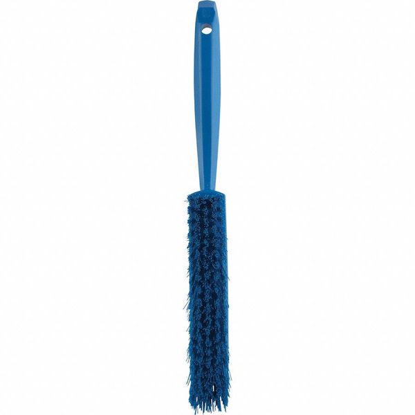 1 19/32 in W Bench Brush, Medium, 6 1/2 in L Handle, 6 1/2 in L Brush, Blue, Plastic