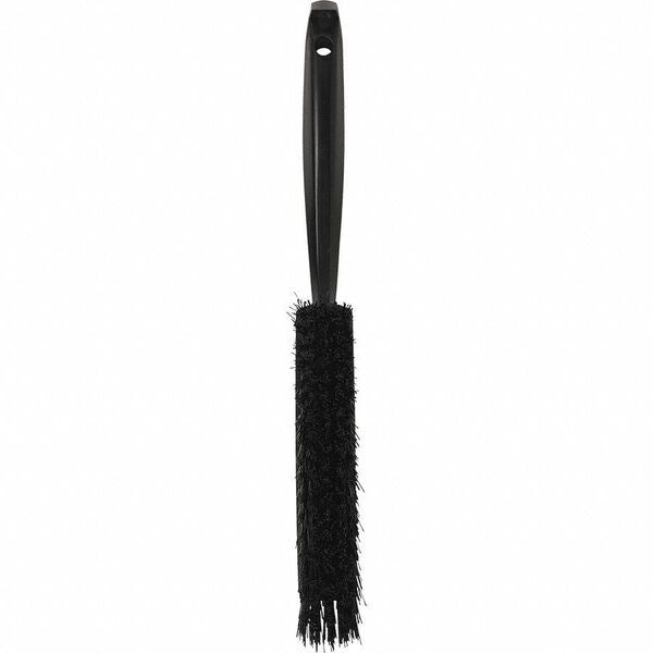 1 19/32 in W Bench Brush, Medium, 6 1/2 in L Handle, 6 1/2 in L Brush, Black, Plastic