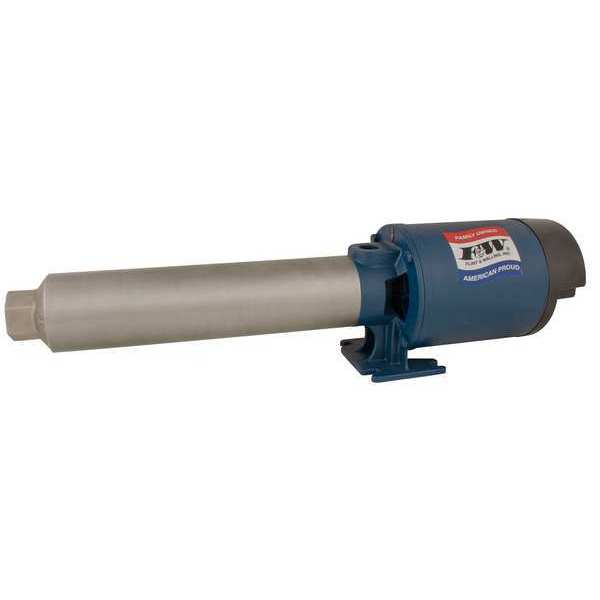 Multi-Stage Booster Pump, 3 hp, 240V AC, 1 Phase, 1 in NPT Inlet Size, 8 Stage, 118 psi Max Pressure