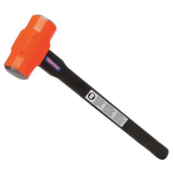 Sledge Hammer, 12 lb., 30 In, Rubber/Steel