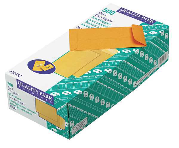 Coin Envelope, Light Brown, Kraft, PK500