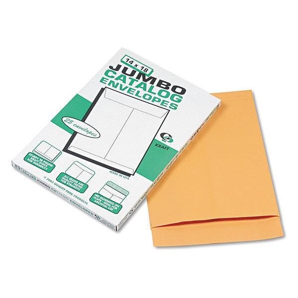 Catalog Envelope, Light Brown, Kraft, PK25