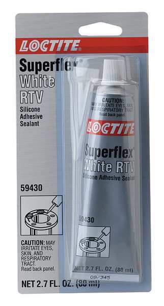 Sealant, 85 g, Tube, White, Silicone Base