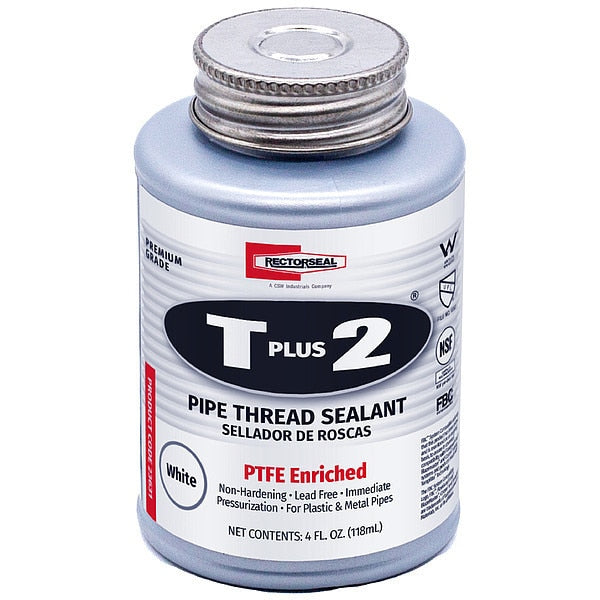 Thread Sealant with PTFE, 4 oz., White