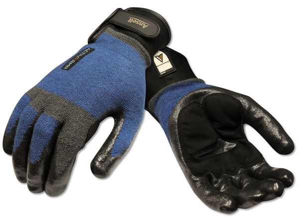 Cut Resistant Coated Gloves, A4 Cut Level, Nitrile, M, 1 PR