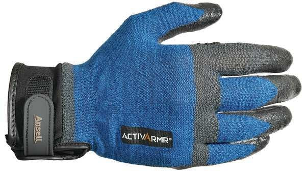 Cut Resistant Coated Gloves, A4 Cut Level, Nitrile, M, 1 PR