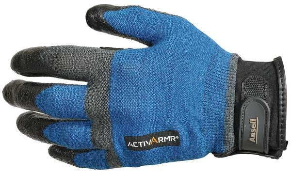 Cut Resistant Coated Gloves, A4 Cut Level, Nitrile, M, 1 PR