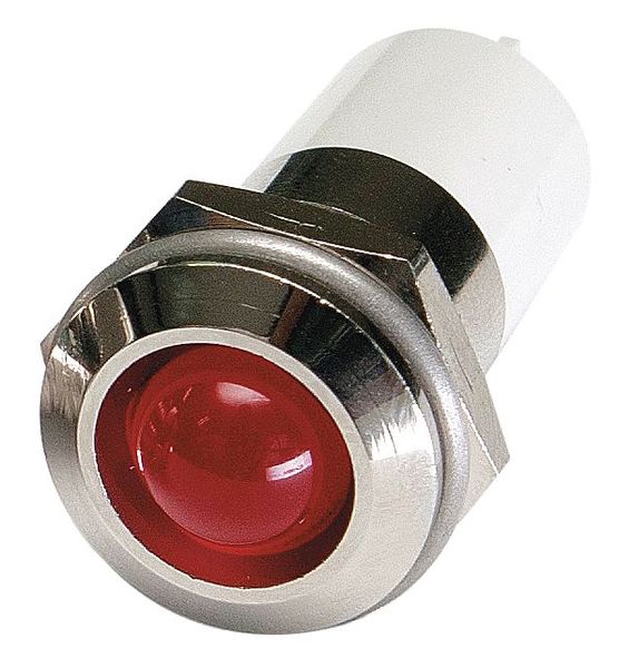 Round Indicator Light, Red, 3VDC
