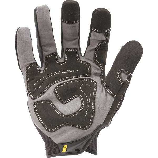 Mechanics Gloves, S, Black, Single Layer Seamless with Sewn Duraclad(TM) Patches