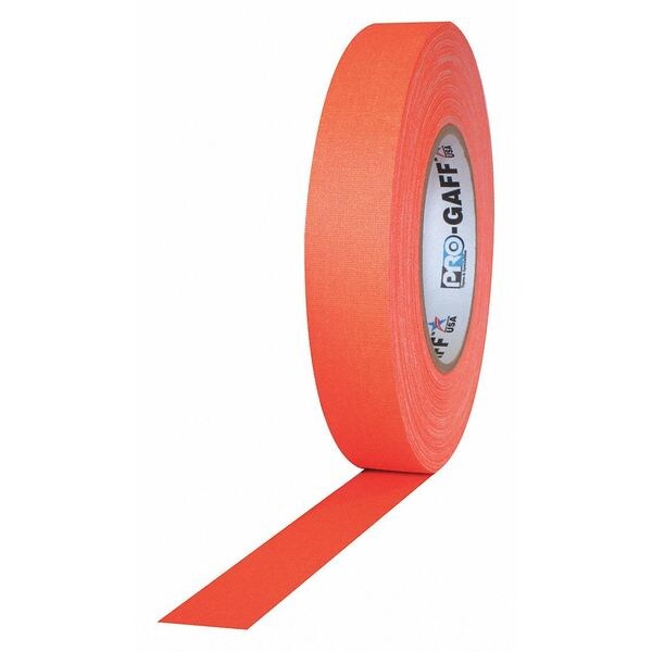 Matte Cloth Tape, 1x50yd., FL Orange