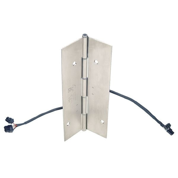 4 1/2 in W x 83 1/8 in H Dull Stainless Steel Electrified Hinge