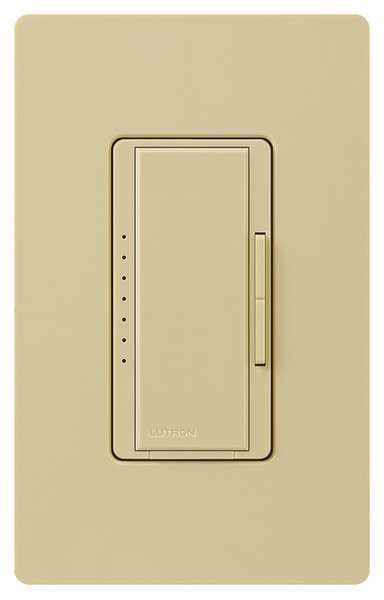 Lighting Dimmer, Incand, Rocker, Ivory, 120V
