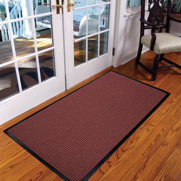 Entrance Mat, Burgundy, 4 ft. W x