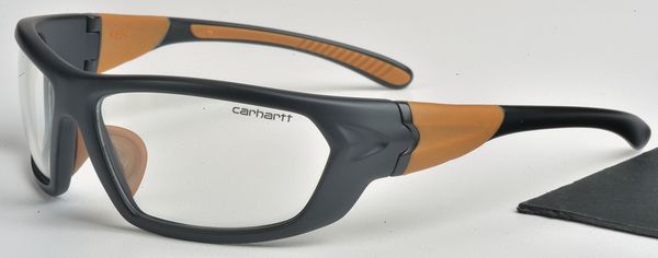 Safety Glasses, Wraparound Clear Polycarbonate Lens, Scratch-Resistant