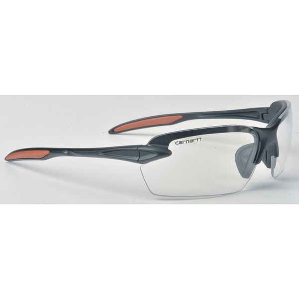 Safety Glasses, Wraparound Clear Polycarbonate Lens, Scratch-Resistant