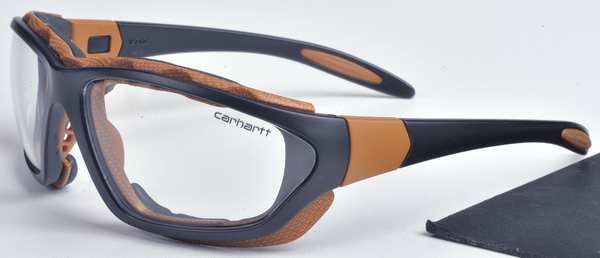 Safety Glasses, Wraparound Clear Polycarbonate Lens, Anti-Fog, Anti-Static, Scratch-Resistant