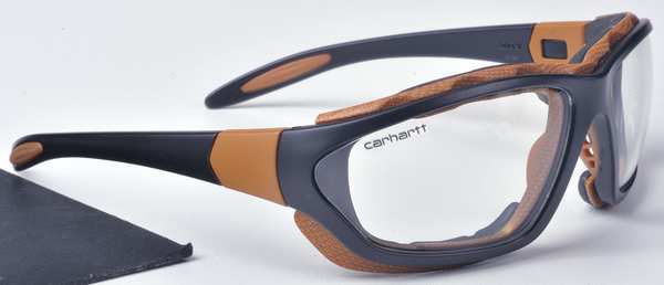 Safety Glasses, Wraparound Clear Polycarbonate Lens, Anti-Fog, Anti-Static, Scratch-Resistant