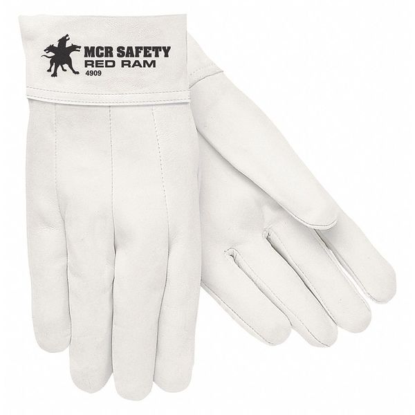 MIG/TIG Welding Gloves, Goatskin Palm, 7, 12PK