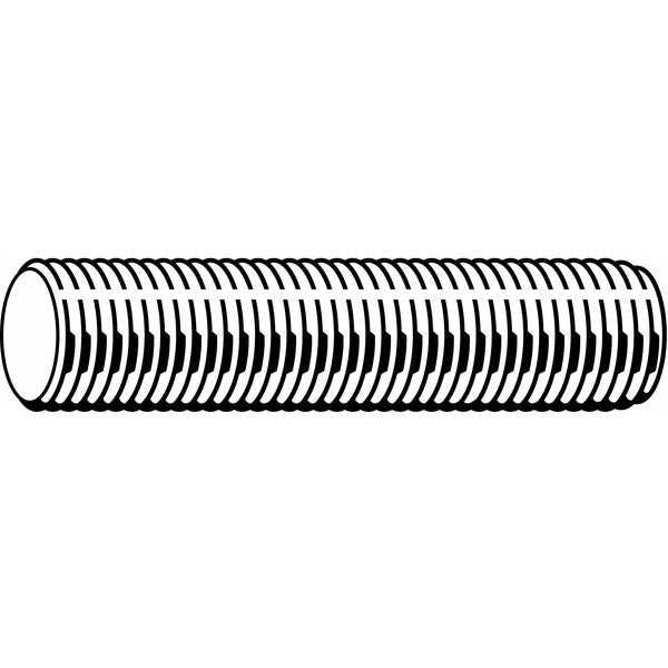 Fully Threaded Rod, M30-3.5mm, 1 m, Steel, Class 10.9, Black Oxide Finish