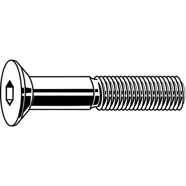 #0-80 Socket Head Cap Screw, Black Oxide Steel, 1 in Length, 100 PK