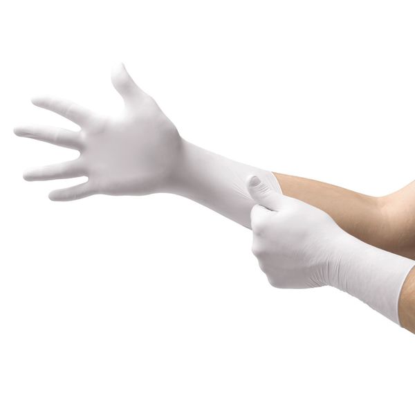 MICROFLEXÂ® Cleanroom Gloves, Nitrile, L, PK1000