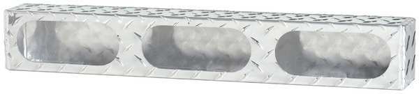 Triple Oval Light Box, 3x25x3 In., Alum
