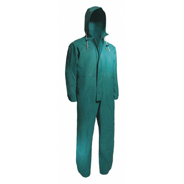 Le-Coverall Chem Splash Suit, Green, 2XL