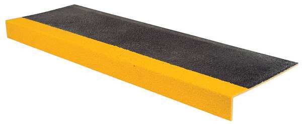 Stair Tread, Yellow/Black, 36in W